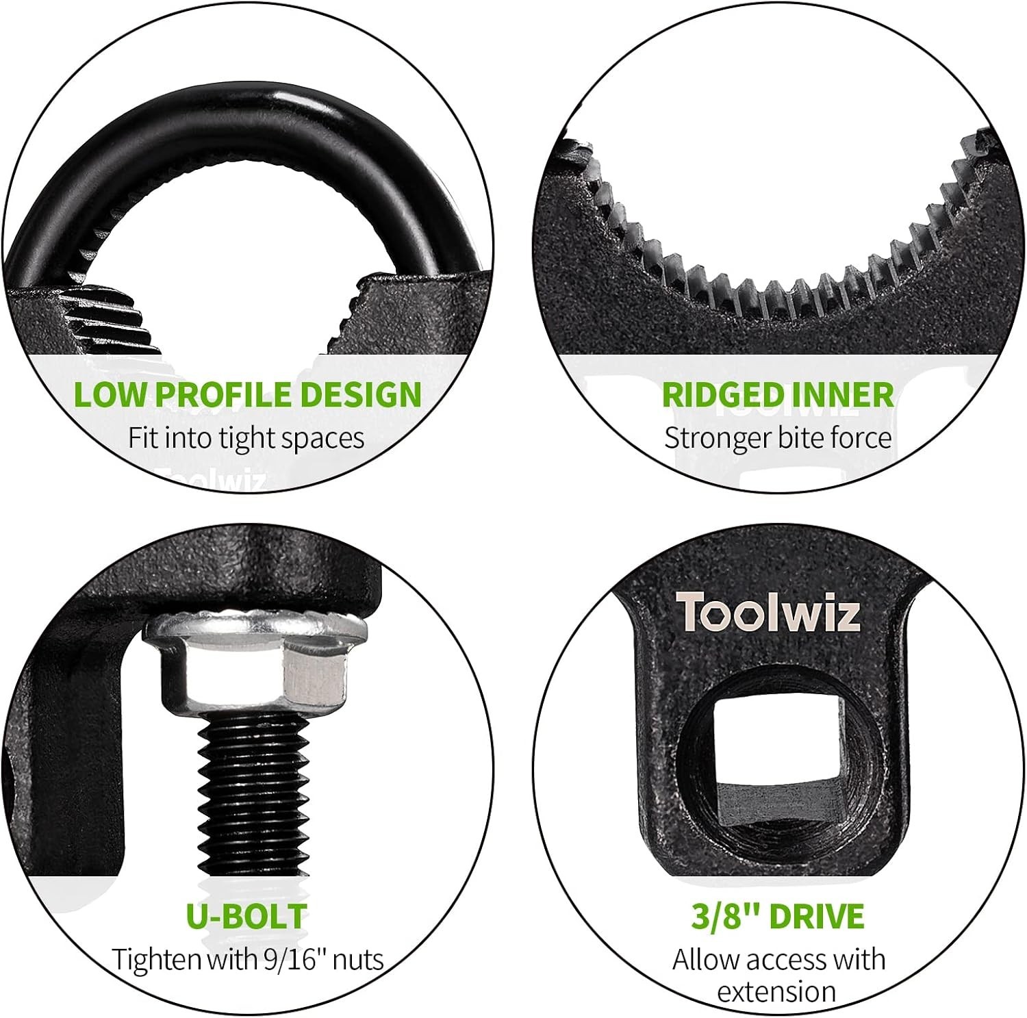 Toolwiz Inner Tie Rod Removal Tool – 3/8” inch Universal Low Profile Tool 30-…