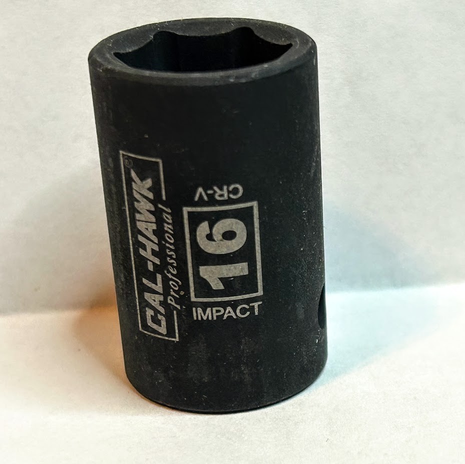 Cal- Hawk Professional Impact Socket 16 mm x 1/2″ Dr 6Pt Free USA Shipping