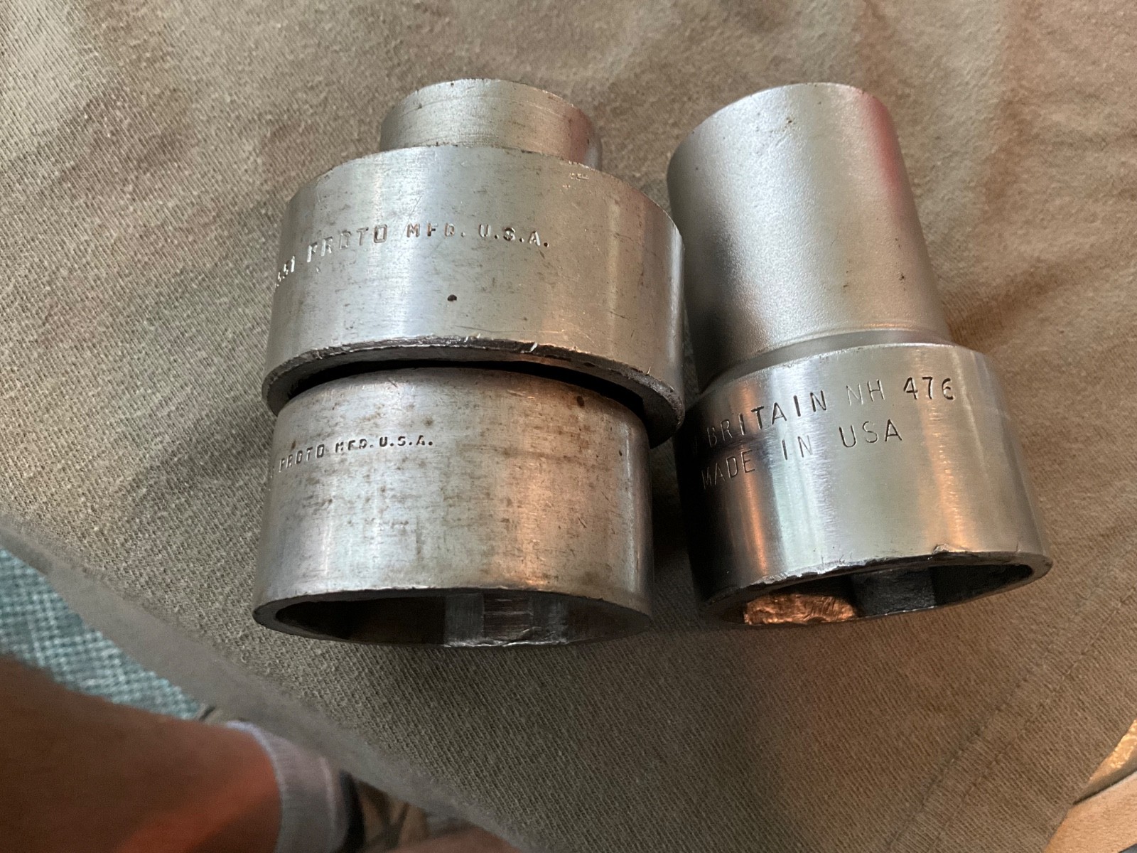 3 USA Ball Joint Sockets PROTO, NEW BRITAIN, Mechanic Tools