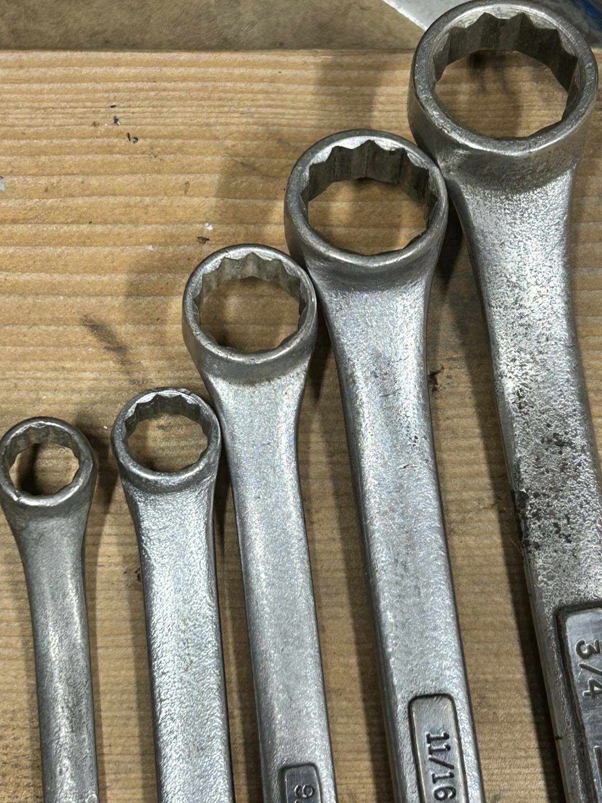 NICE! 5 Vintage Craftsman =V= Series Offset Double Box End Wrenches 12 Point