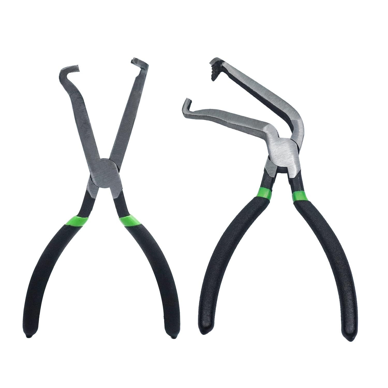 2Pcs 37960 Electrical Disconnect Pliers 60 Degree Plier and Straight Black