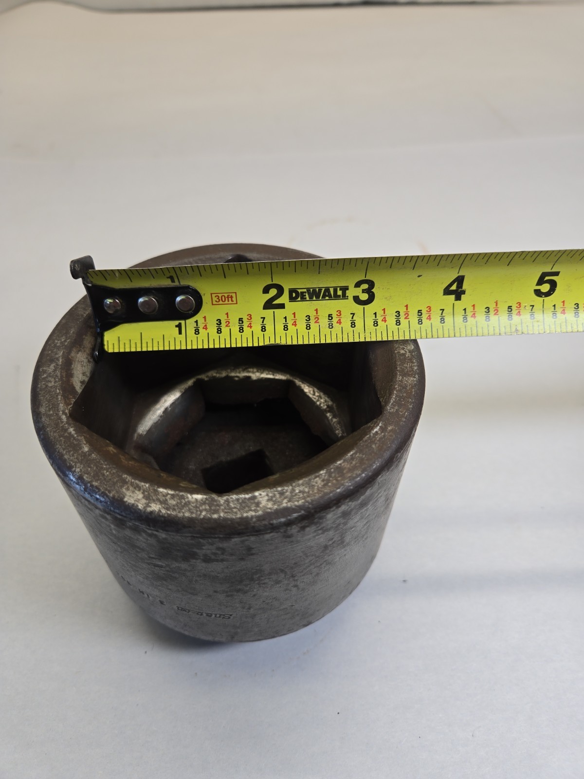 Vintage Snap-on IM963 3″ 1″ Drive 6 Point Shallow Impact Socket USA Heavy Duty