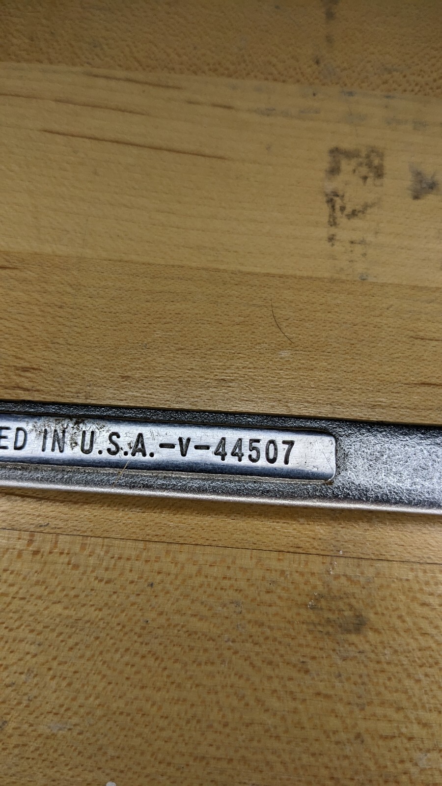 Vintage Craftsman 13mm x 15mm Double Open End Wrench -V- Series ~ USA ~ NMint