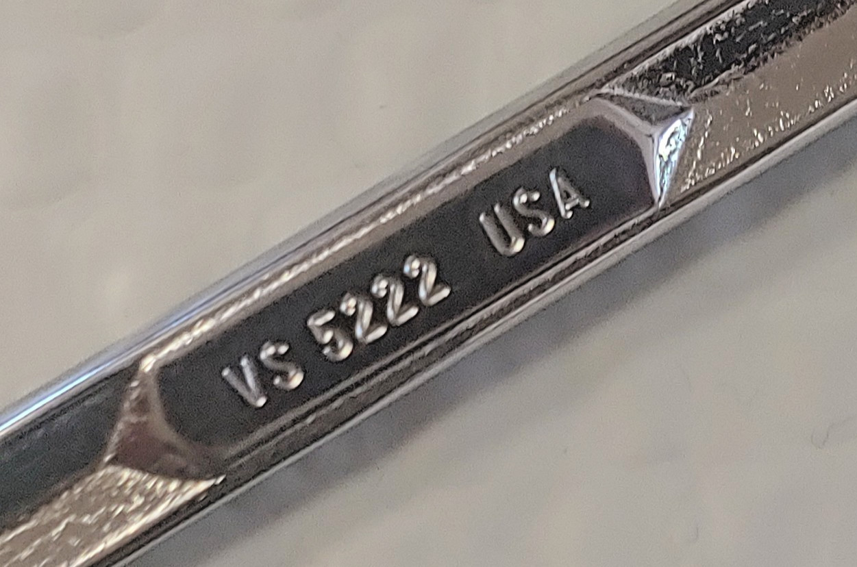 Snap-on Angle Wrench 11/16″ Open-end VS5222, 4 Way 30-60 Degree Chrome Plate USA