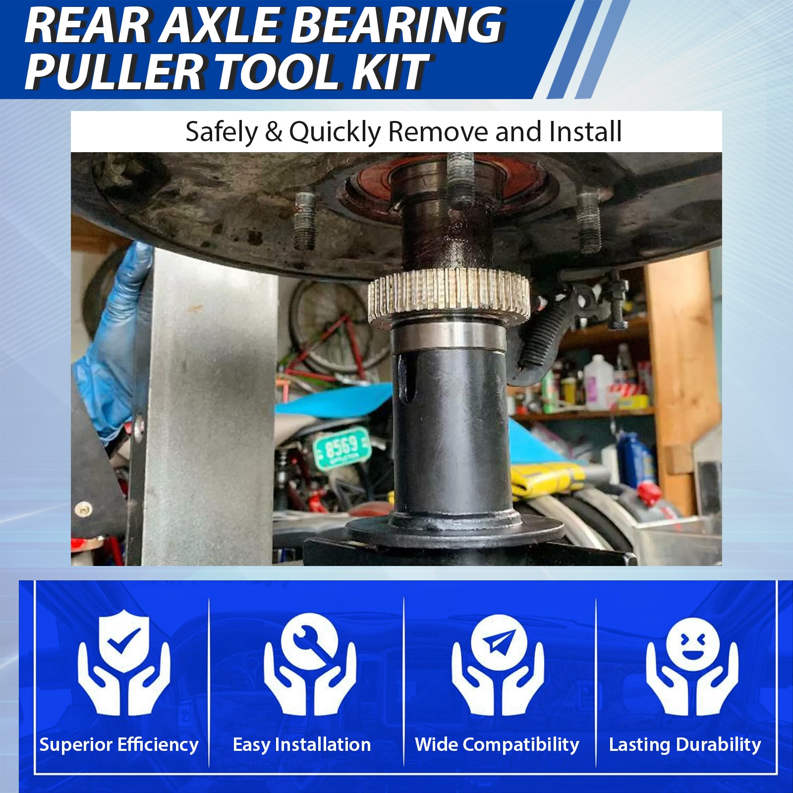 For Toyota Tacoma Tundra T100 Pick-up Rear Axle Bearing Puller W/ Tone Ring Tool
