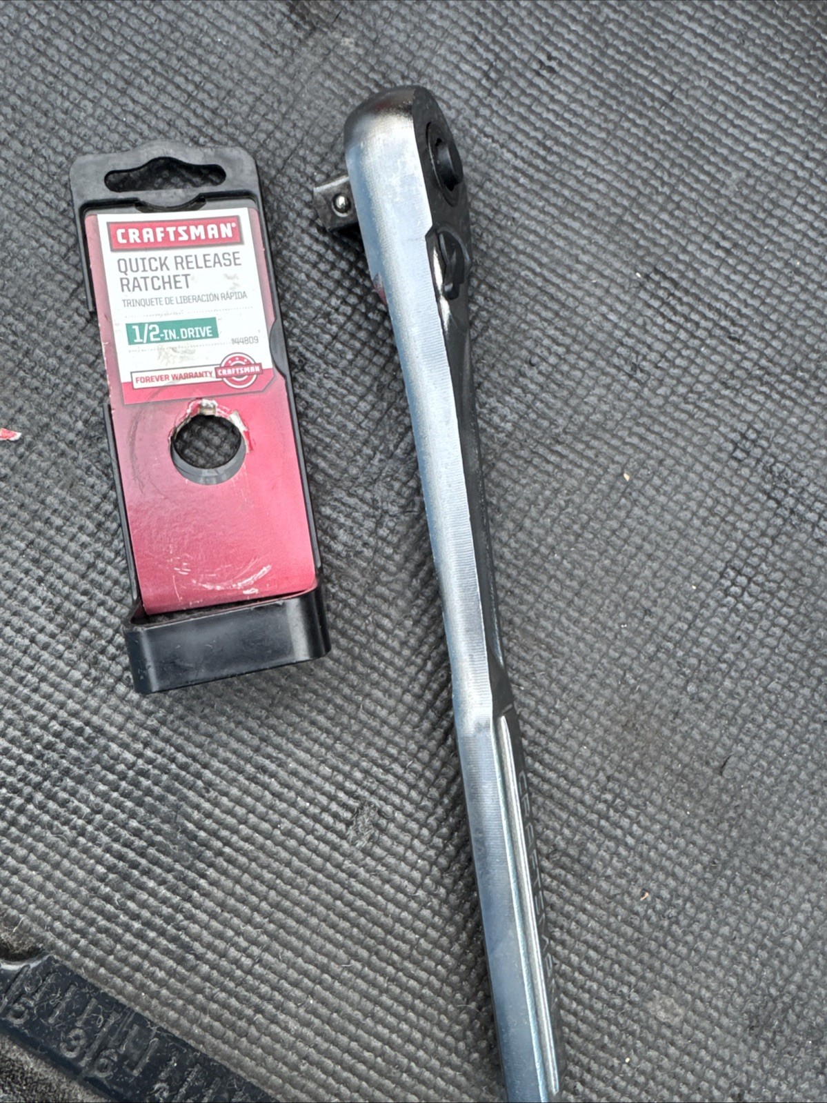 Sexy Sears Craftsman USA Nos 1/2” Drive Quick Release Ratchet 44809 On Hang Tag