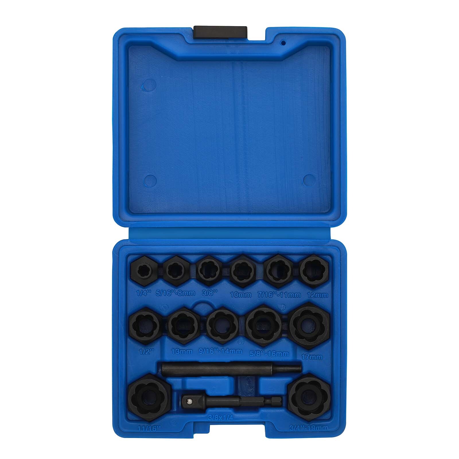 13PC 3/8″ Impact Bolt Nut Remover Set Nut Extractor Socket Bolt Remover Tool Set