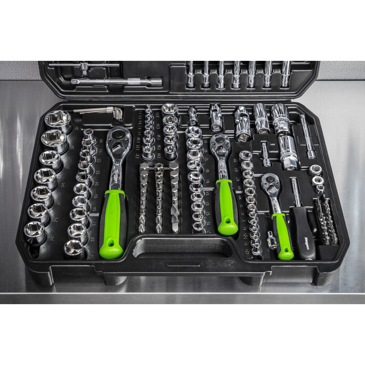 Sealey 1/4″ 3/8″ 1/2″ Square Drive WallDrive Metric Socket Set 171 Pieces S01211