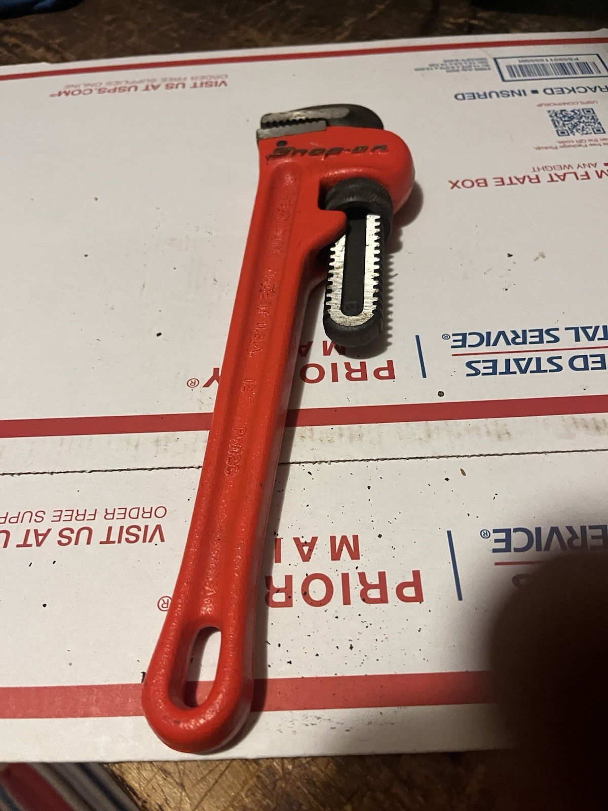 Snap On Tools PW12C Adjustable 12” Pipe Wrench Lightly Used Nice One 👍