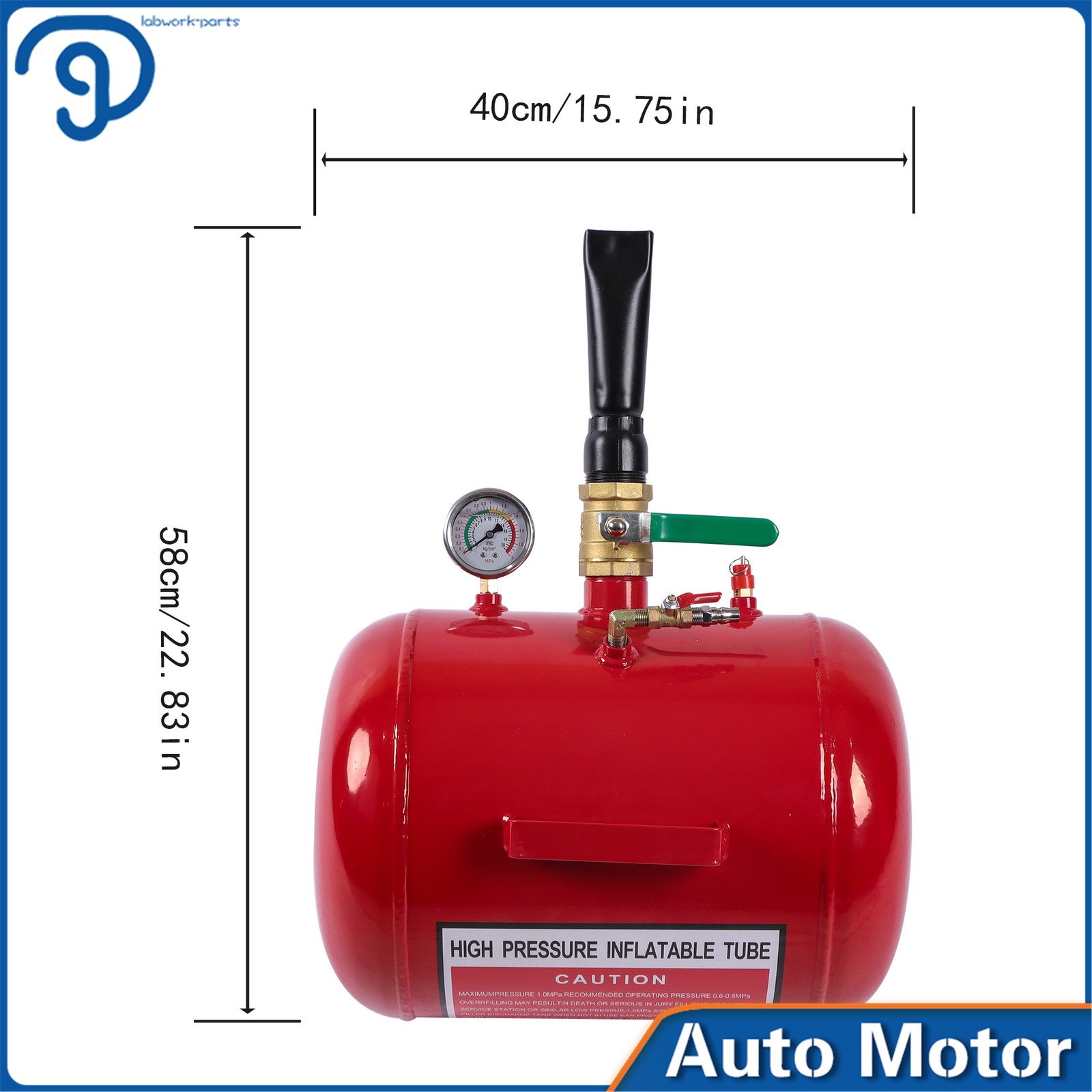 7.5 Gallon Air Tire Bead Seater Blaster Seating Tool Heavy Duty 145 psi
