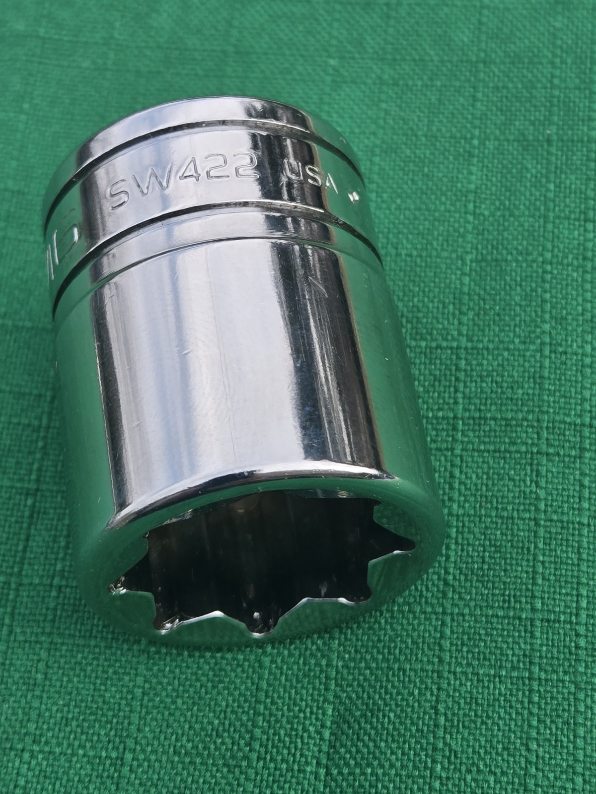 Snap-on Tools 1/2″ Drive 11/16″ SAE 8-Point Double Square Chrome Socket SW422