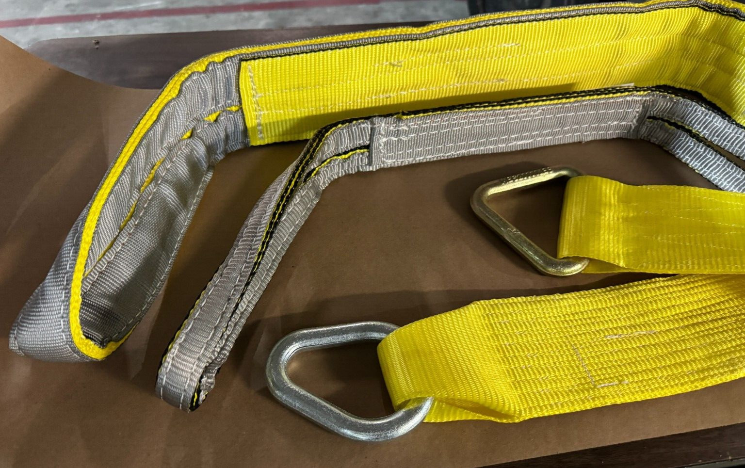 AUTO BODY PULLING SLING set 4×48 2×36 4X30 W/PEASR RINGS HEAVY DUTY BEST VALUE