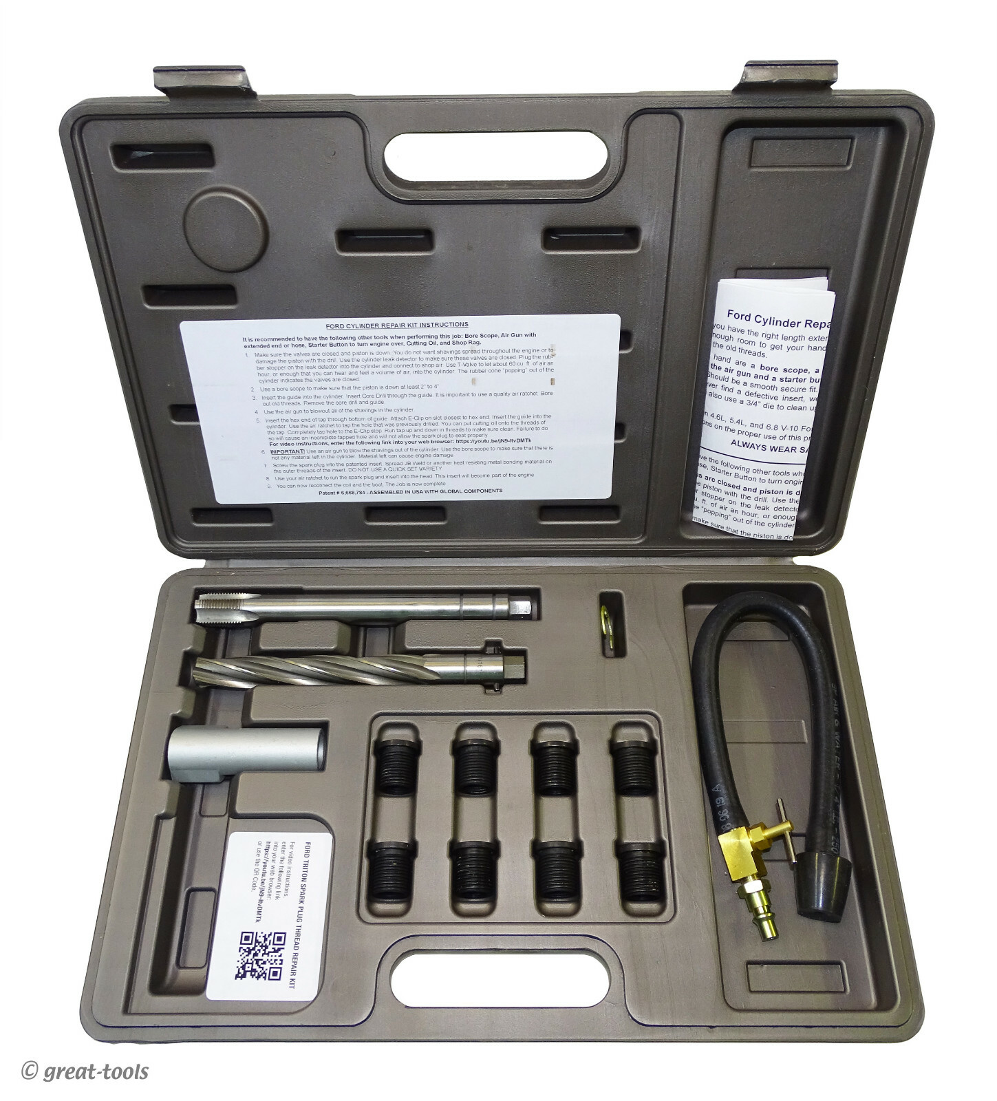 SPARK PLUG THREAD REPAIR KIT – Ford Triton Engines: 4.6L, 5.4L, 6.8L V10 engine