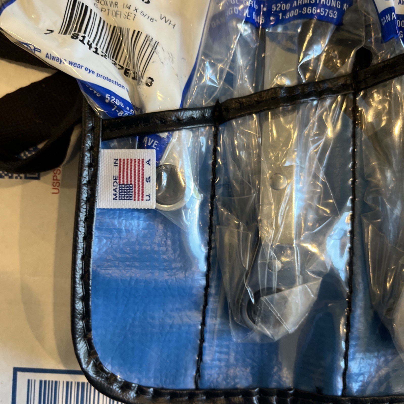 Armstrong Tools USA 27-635 SAE Offset Ratcheting Box Wrench Set Kit Bag, NEW NOS