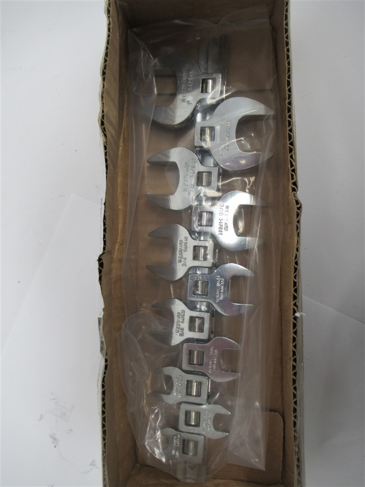 WestWard 54PR33B , 3/8″ to 1″ Crowfoot Wrench Set , 3/8″ Drive , 11 Piece