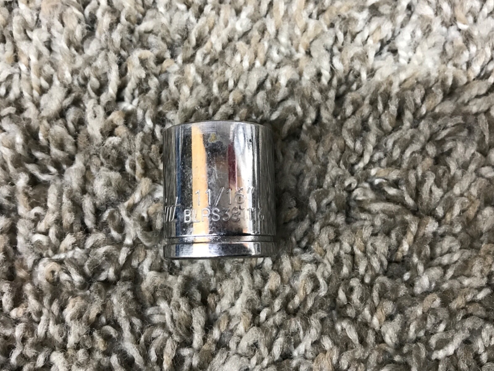 Blue Point 3/8″ Drive 6-Point SAE 11/16″ Shallow Socket BLPS381116