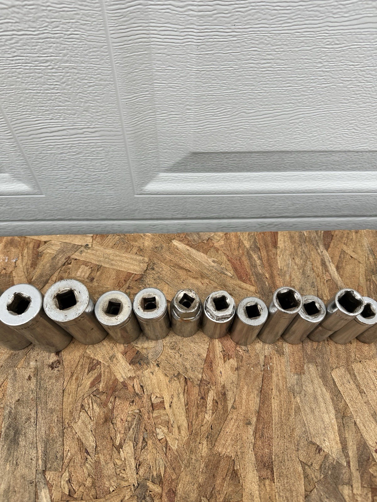 Vintage Lot Of 18 deep sockets Craftsman klein S-K Made USA 1/2 drive