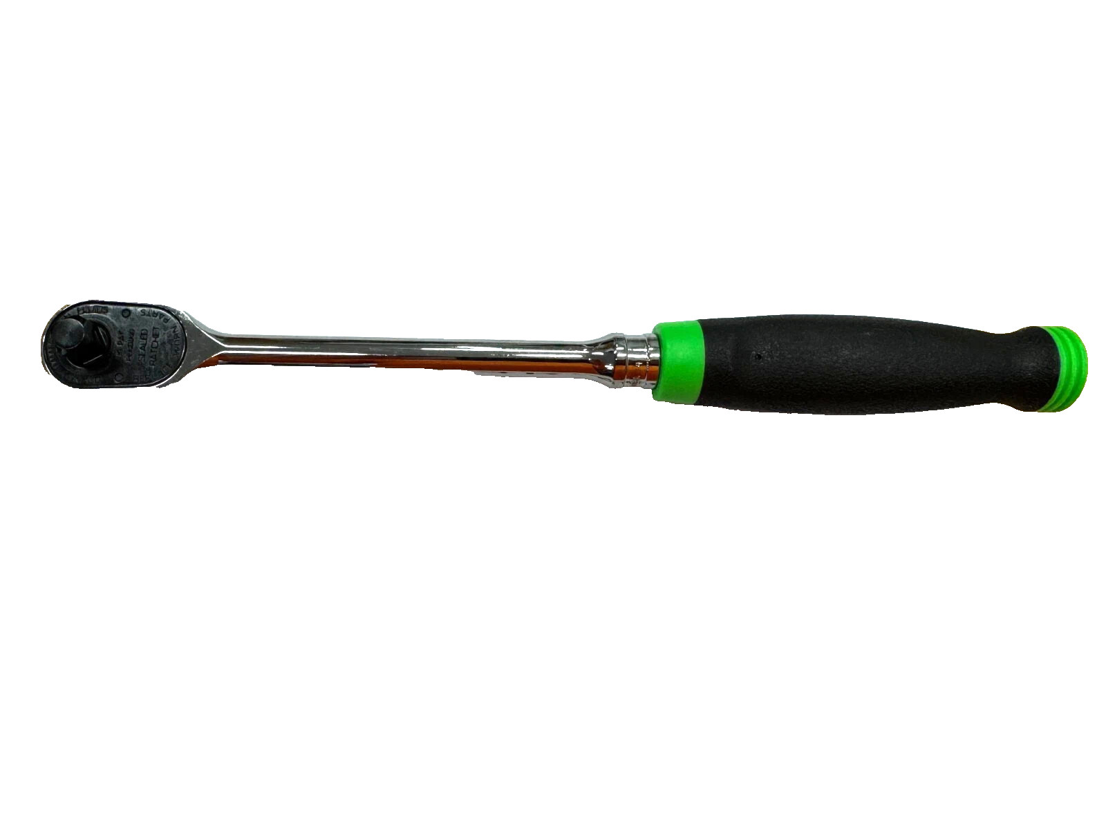 Snap-on Tools 3/8″ Drive 100 Tooth GREEN HARD Grip Long Ratchet FHLD100G USA NEW