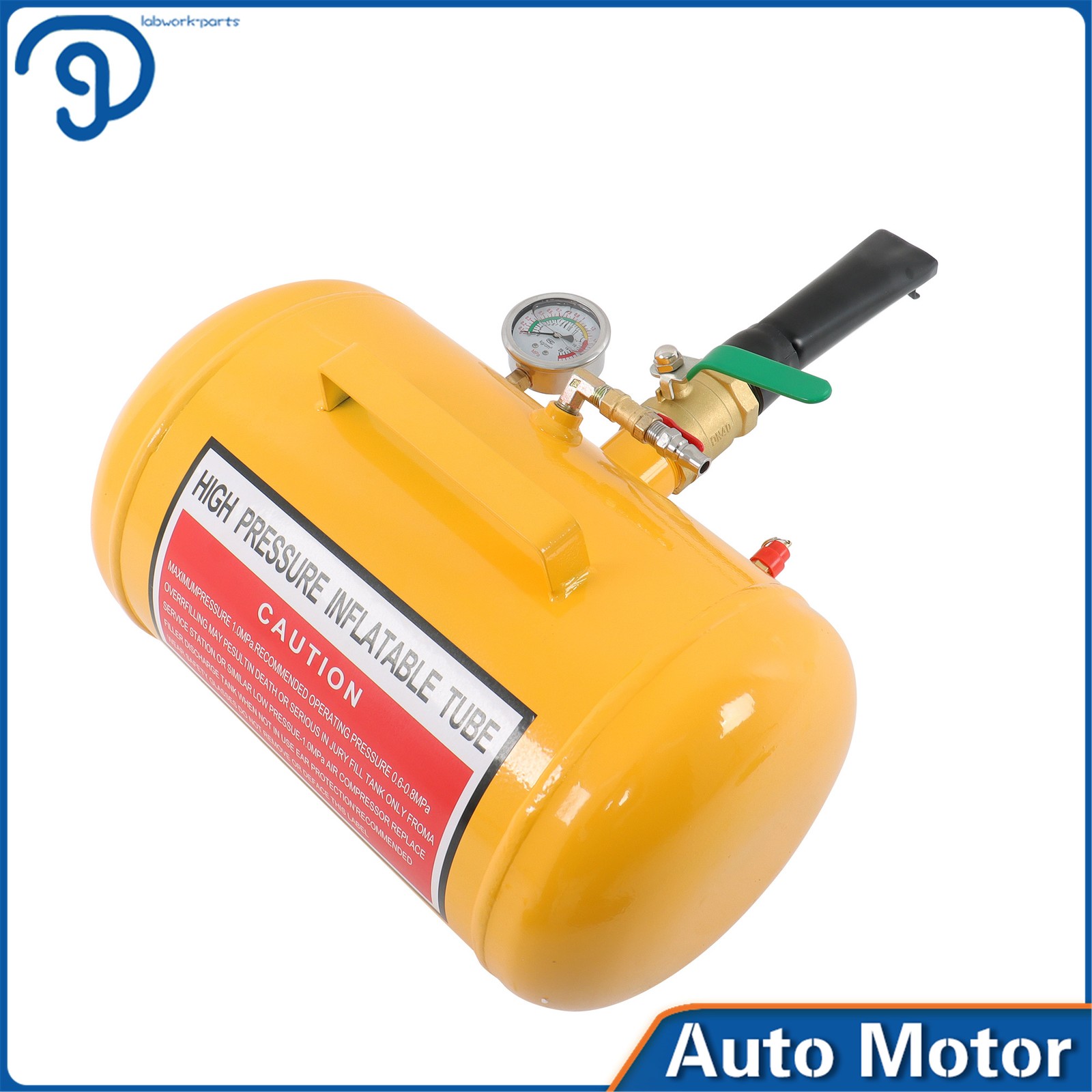 Yellow Heavy Duty Air Tire Bead Seater Blaster Seating Tool 5 Gallon 145 psi