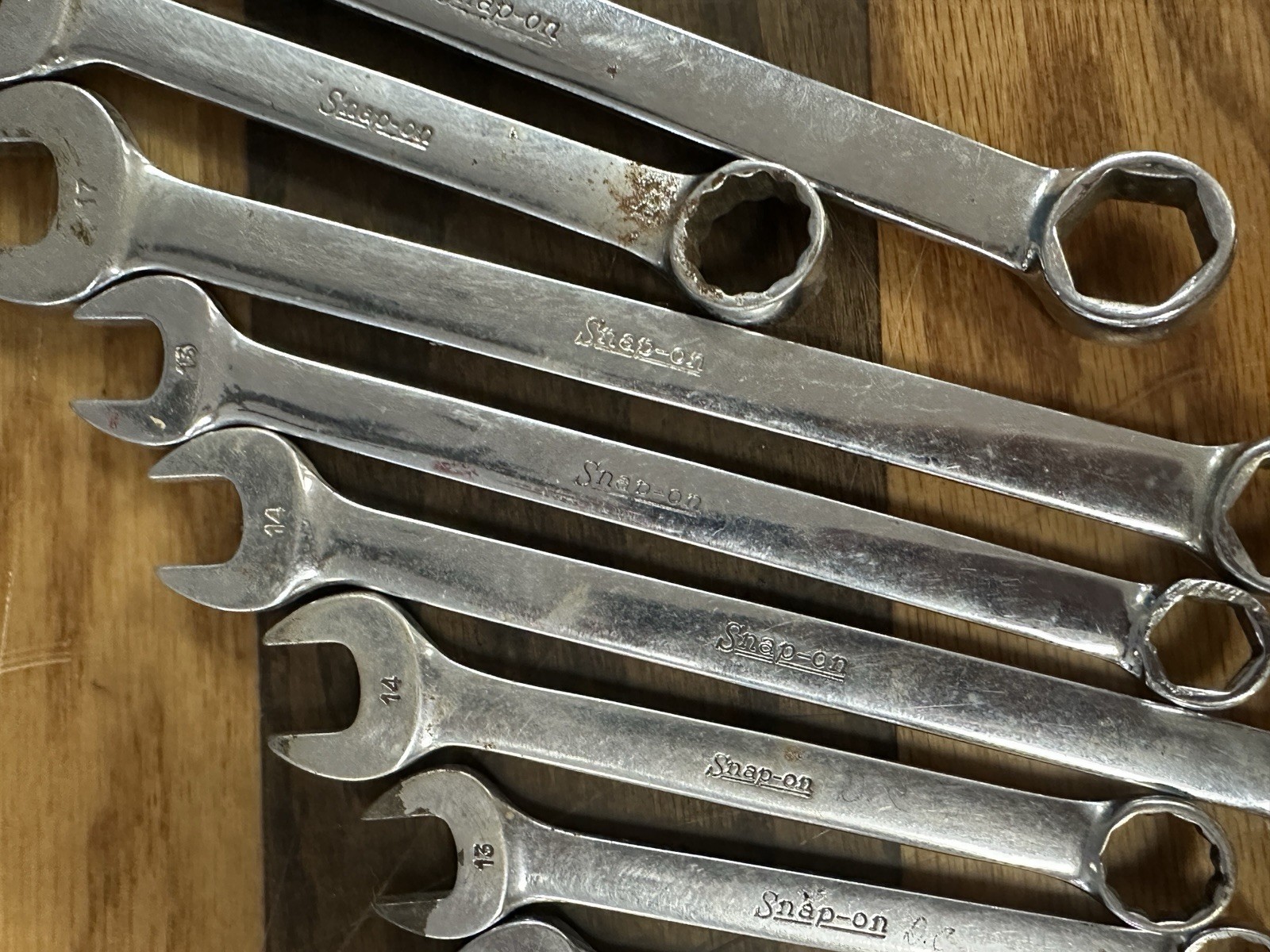 Vintage Snap On Wrench Lot Of 13 Pieces