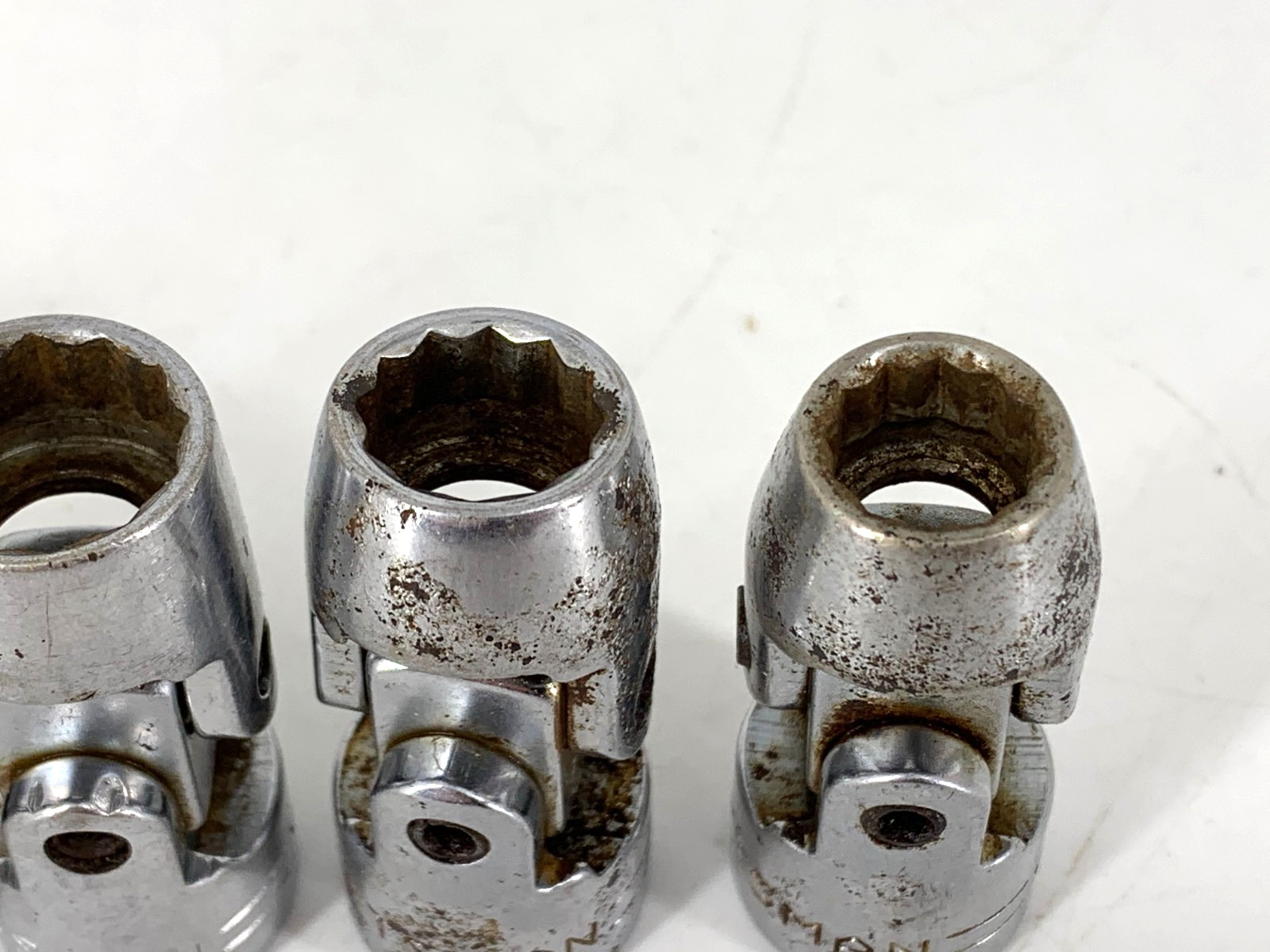 Craftsman (6) Universal Joint Sockets 3/8 Dr V 3/8, 7/16, 1/2, 9/16, 11/16, 3/4