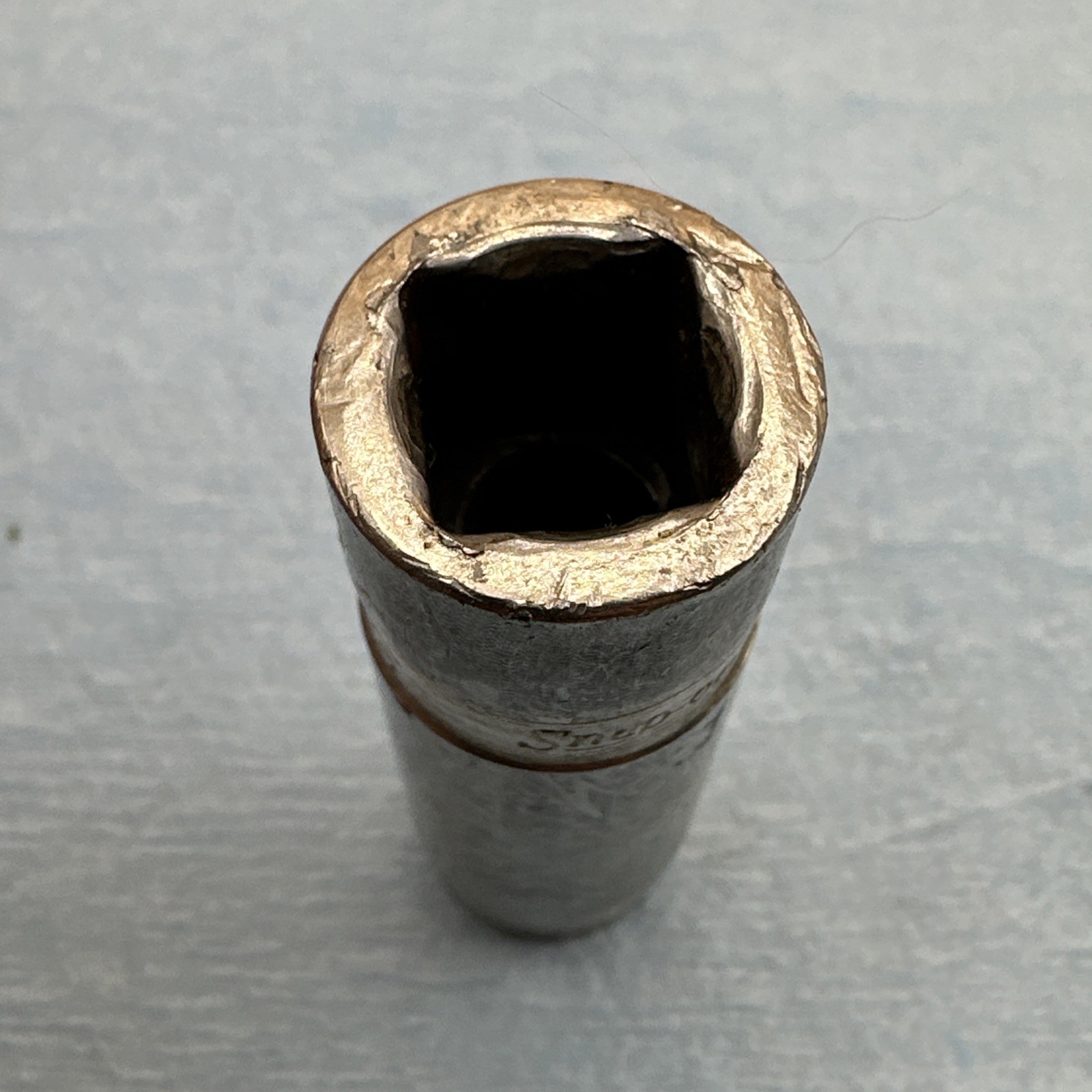 Vintage Snap On 10mm 6 Point Deep Impact Socket 3/8” Drive SIMFM10 *Worn