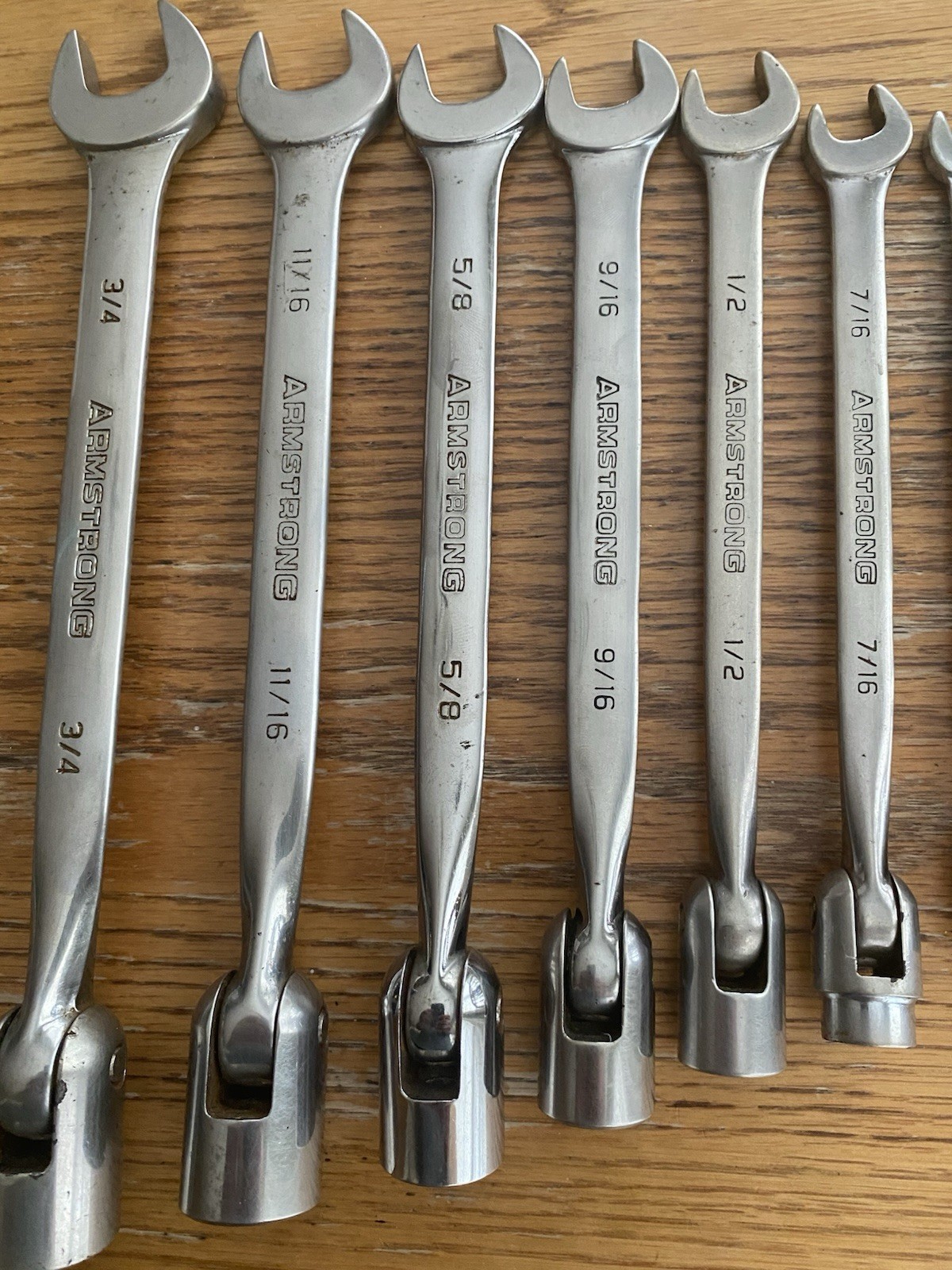 7 Armstrong USA Swivel Head Flex Wrenches