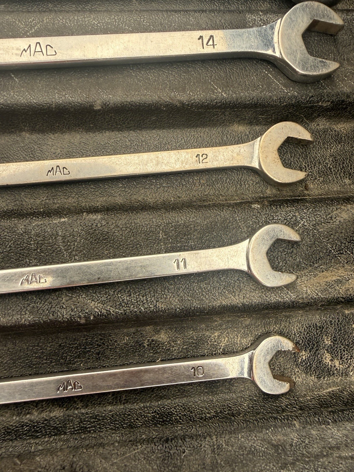 mac wrench set of 10 metric sizes 10mm to 19mm Missing 13mm