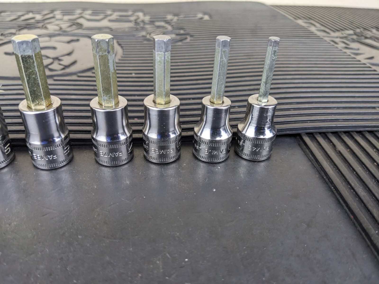 #be219 Snap-On 11pc Metric Hex Allen Socket Set 3/8″ Drive 4mm to 14mm 211EFAMY