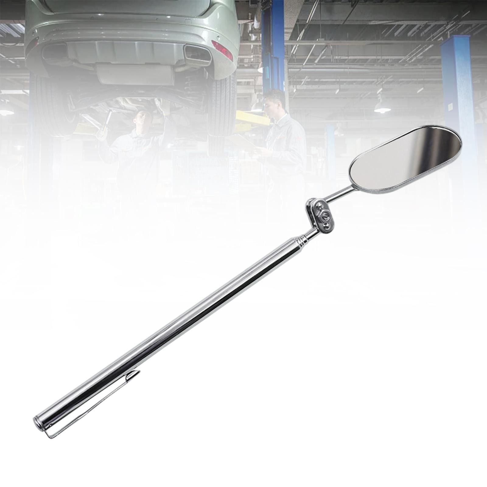 Telescoping Inspection Mirror Metal Car Repair Tool Mechanics Mirror
