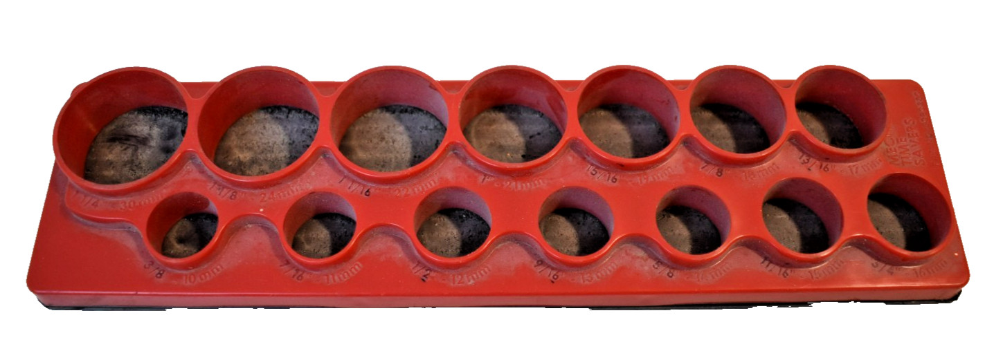 Mechanics Time Saver 5010 Series 14 hole Shallow Socket Organizer 1/2″ Drive