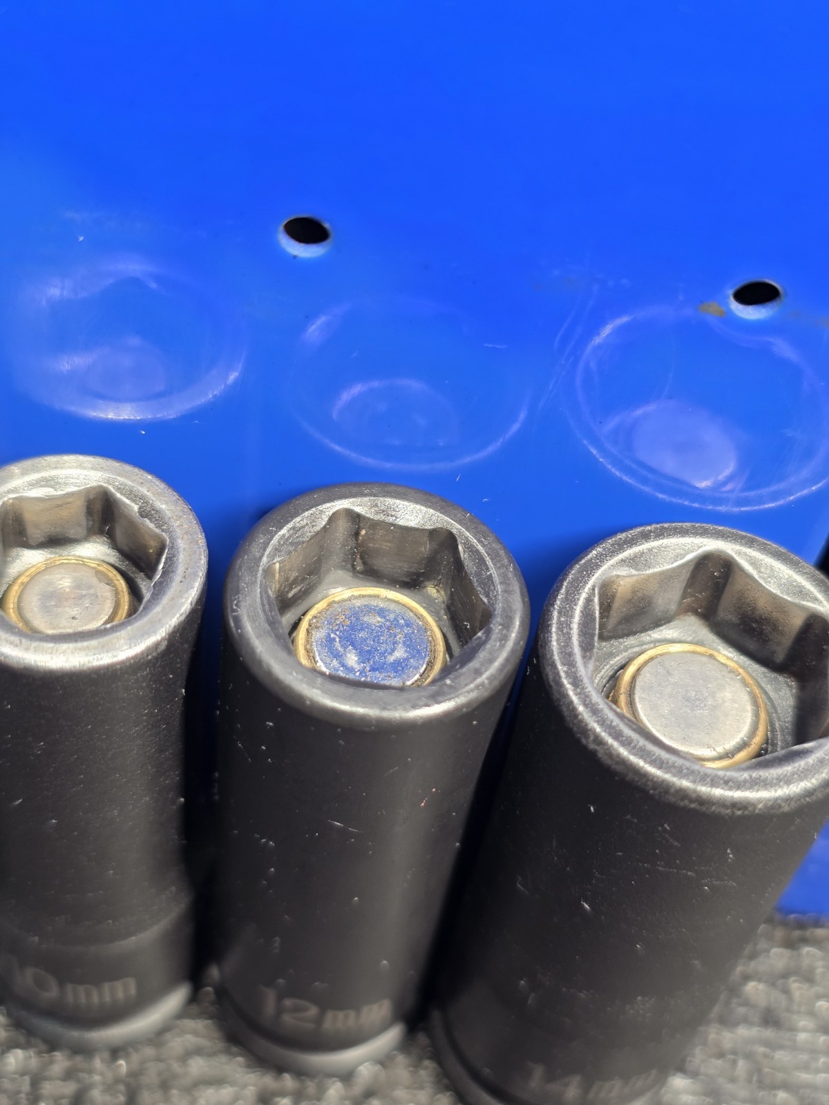 Grey Pneumatic GP 3/8″ Drive 8, 10, 12 & 14mm Magnetic Deep Impact Sockets Nice
