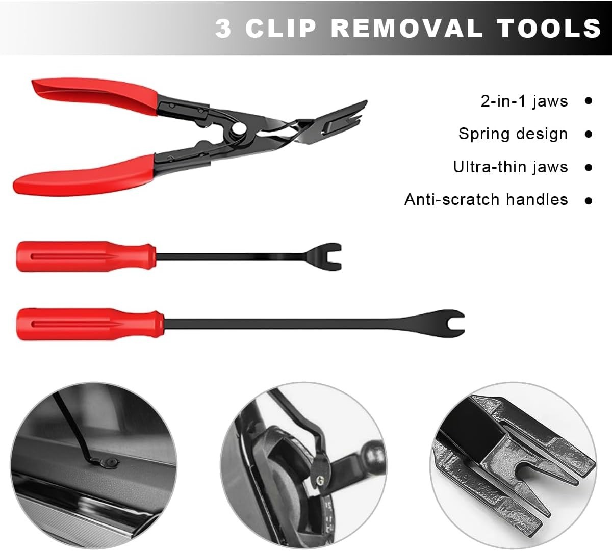 19 PCS , Plastic Upholstery Pliers Removal Install Tools with Storage Bag, Pa…