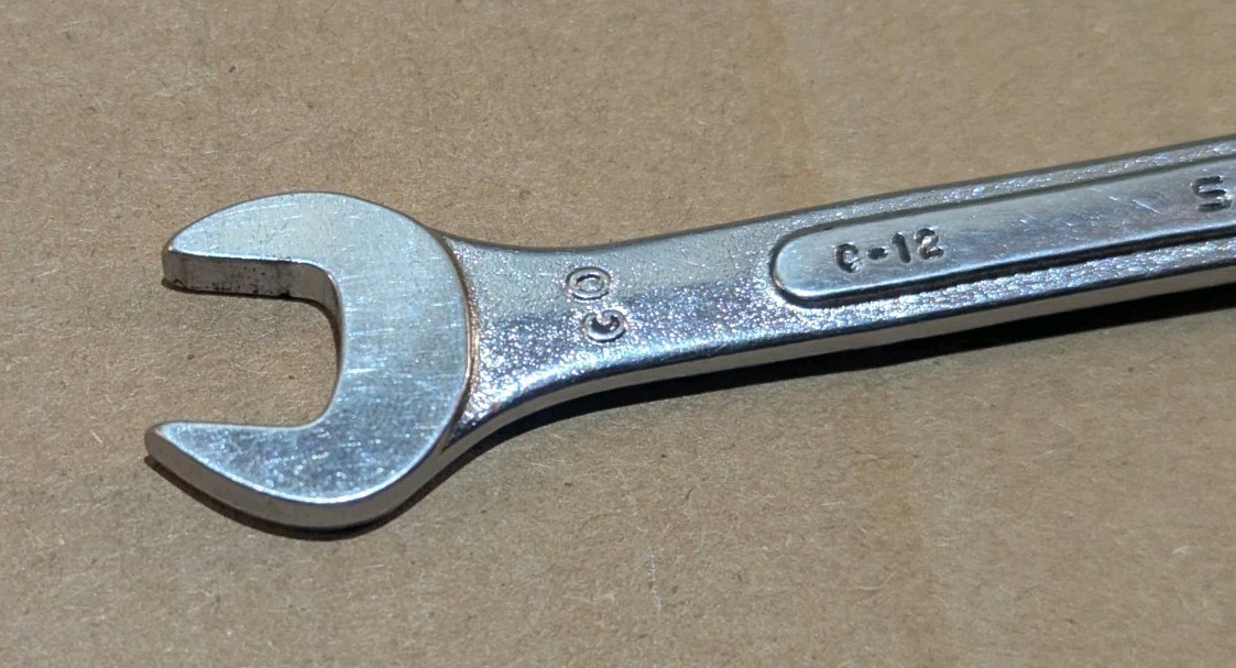Vintage SK Tools C-12 3/8″ Combination Wrench 6-Point SAE Made in USA