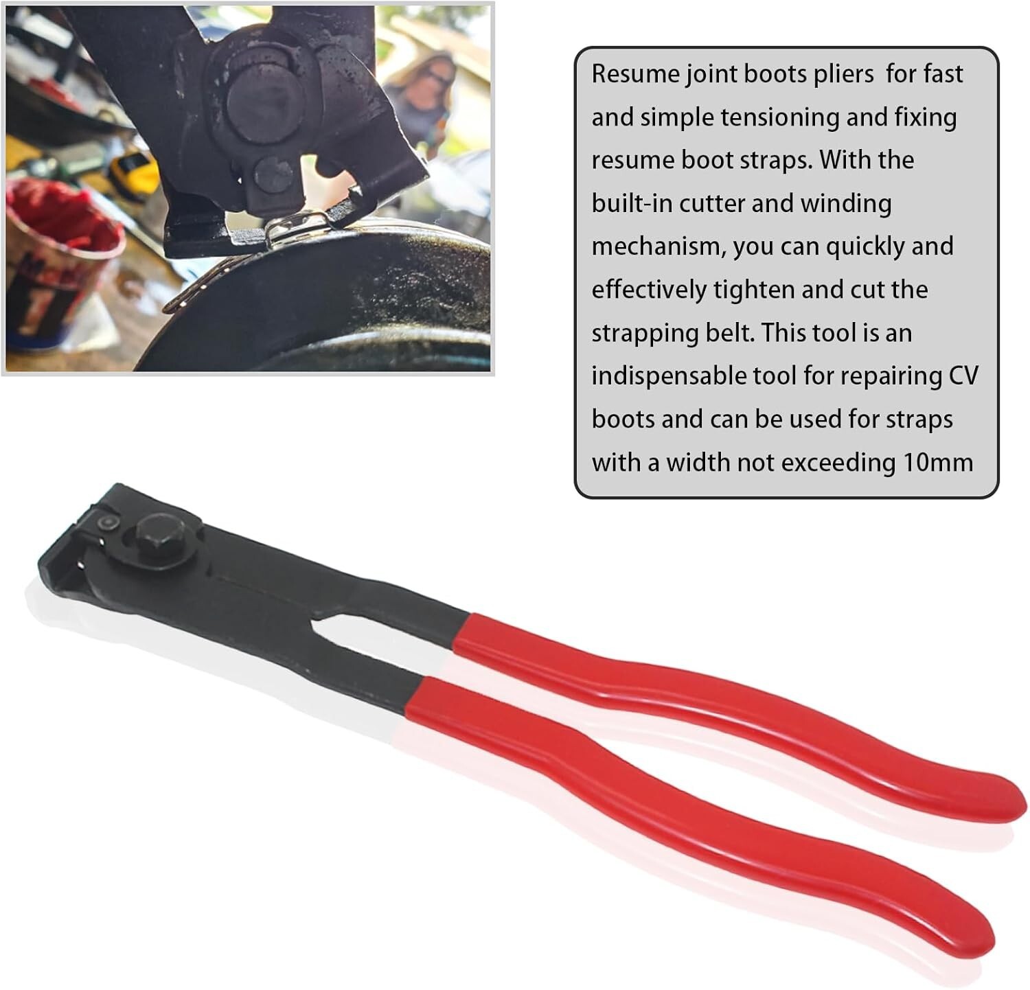 22Pcs CV Boot Clamp Pliers Set Cv Axle Removal Tool Cv Joint Ear Clamp Bandin…