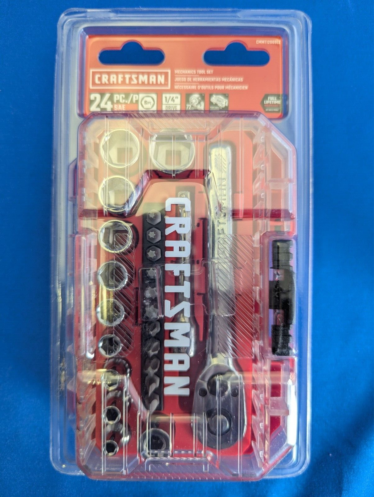 2 Craftsman Mechanic Tool Set Socket Sets – 1 SAE & 1 Metric – 24 pc ea set 48pc