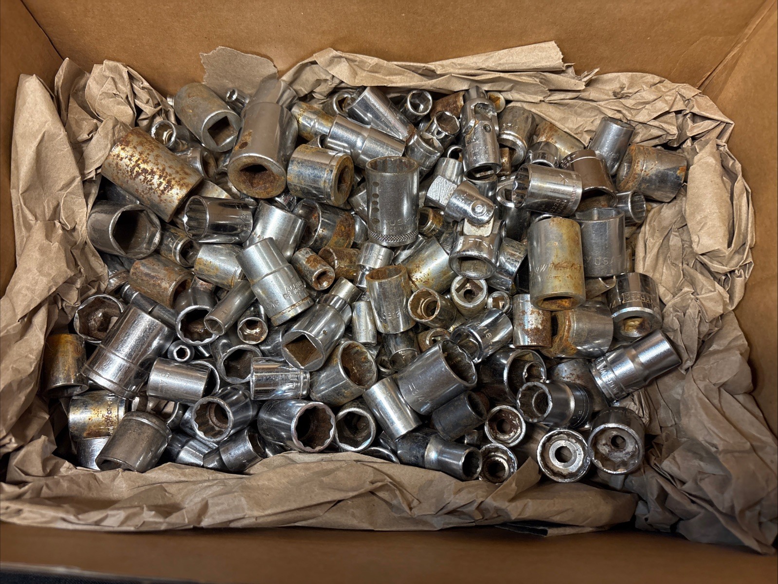 17+Lbs Vintage Assorted Brands of Sockets Craftsman, Husky + Others USA ,Japan +