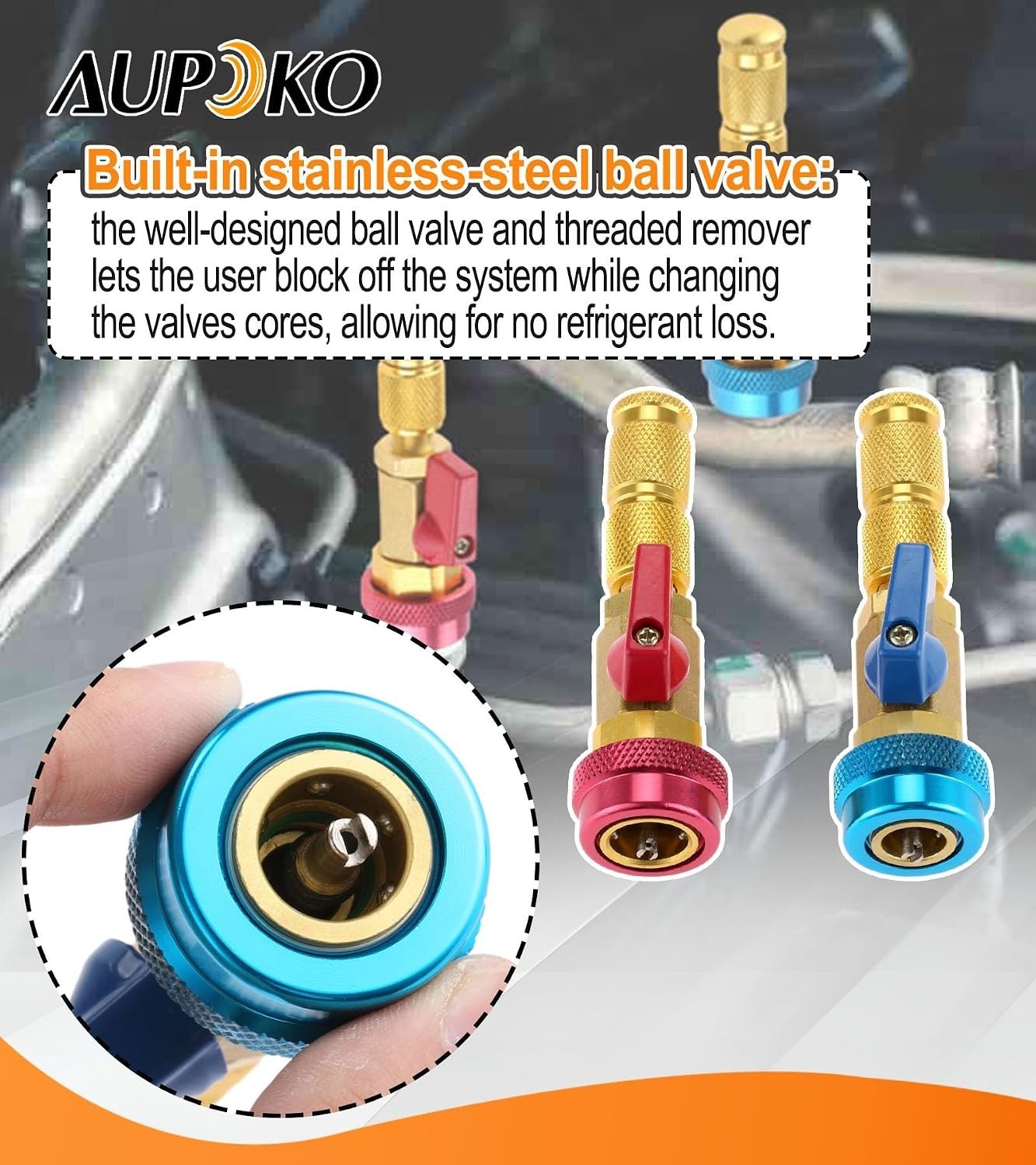 Brass R134A R12 Valve Core Quick Remover Installer Set – Durable & Easy to Use