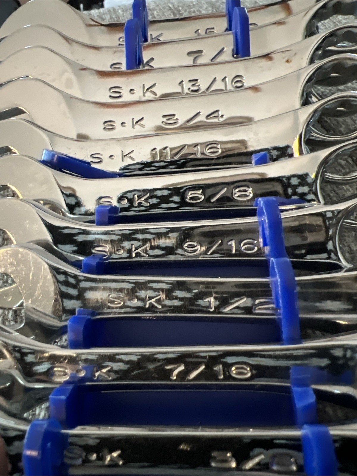 S & K 10 Pc Stubby Combo Wrench Set 3/8″-15 /16″ 12Pt Offset 88030