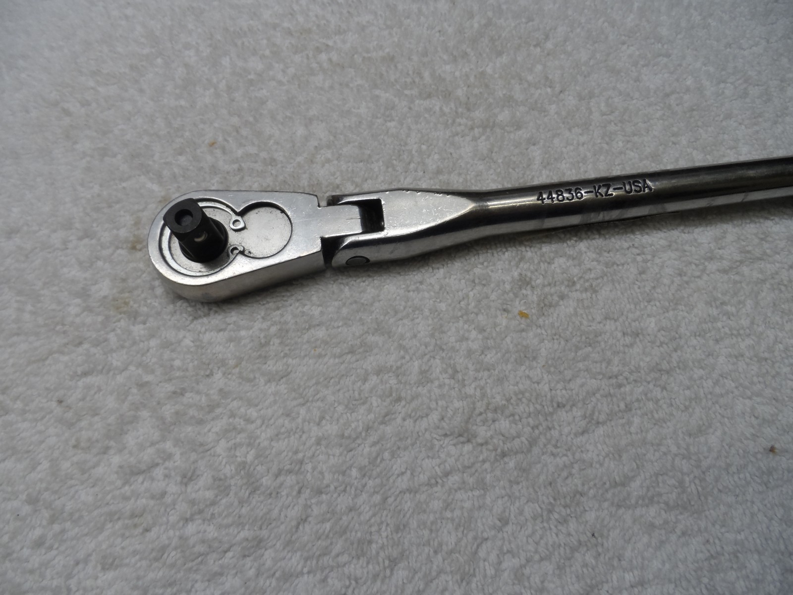 Craftsman 3/8 Drive Ergo Full Polish Flex Head Ratchet USA KZ PN 44836 (refurb)