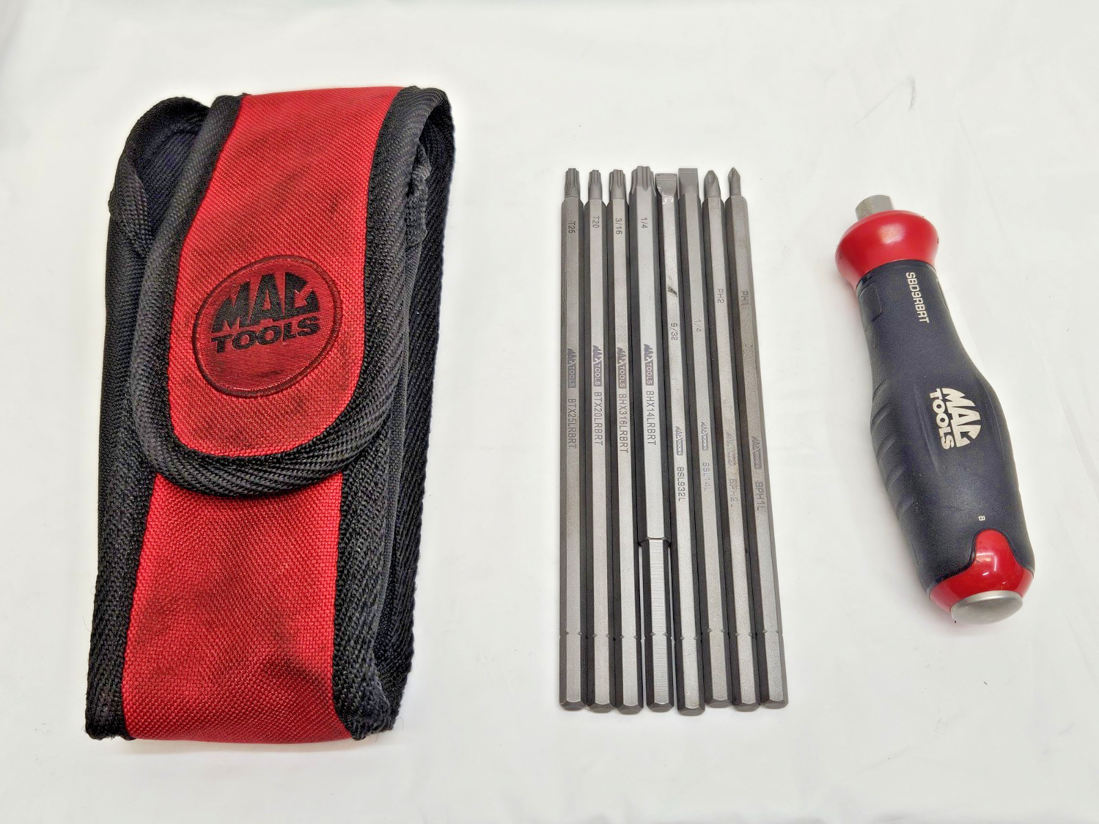 Mac Tools SBD9RBRTD 9pc RBRT Strikable Extraction Multi Bit Set w/Pouch