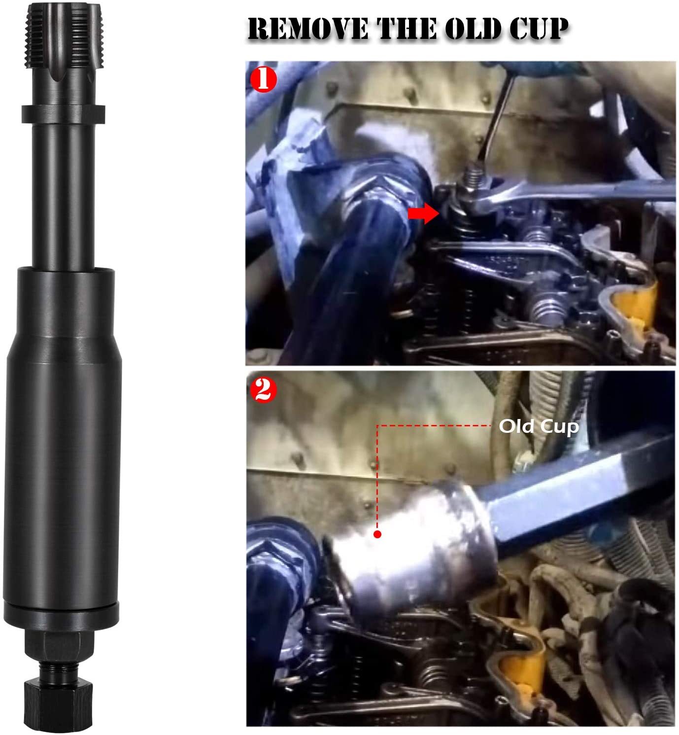 For Cat C7 C9 Caterpillar 3126B Injector Sleeve Cup Removal Tool & Install Kit
