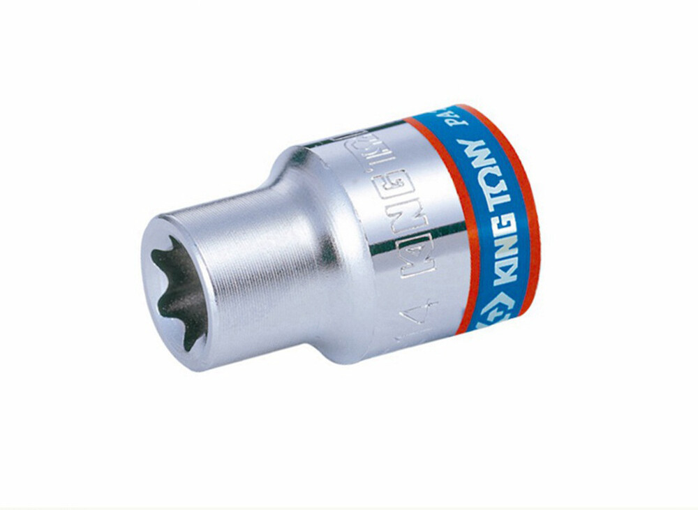 Force / King Tony 3/8″ Dr. Female Torx E-Star Cr-V Reg Socket Option: E4-E18