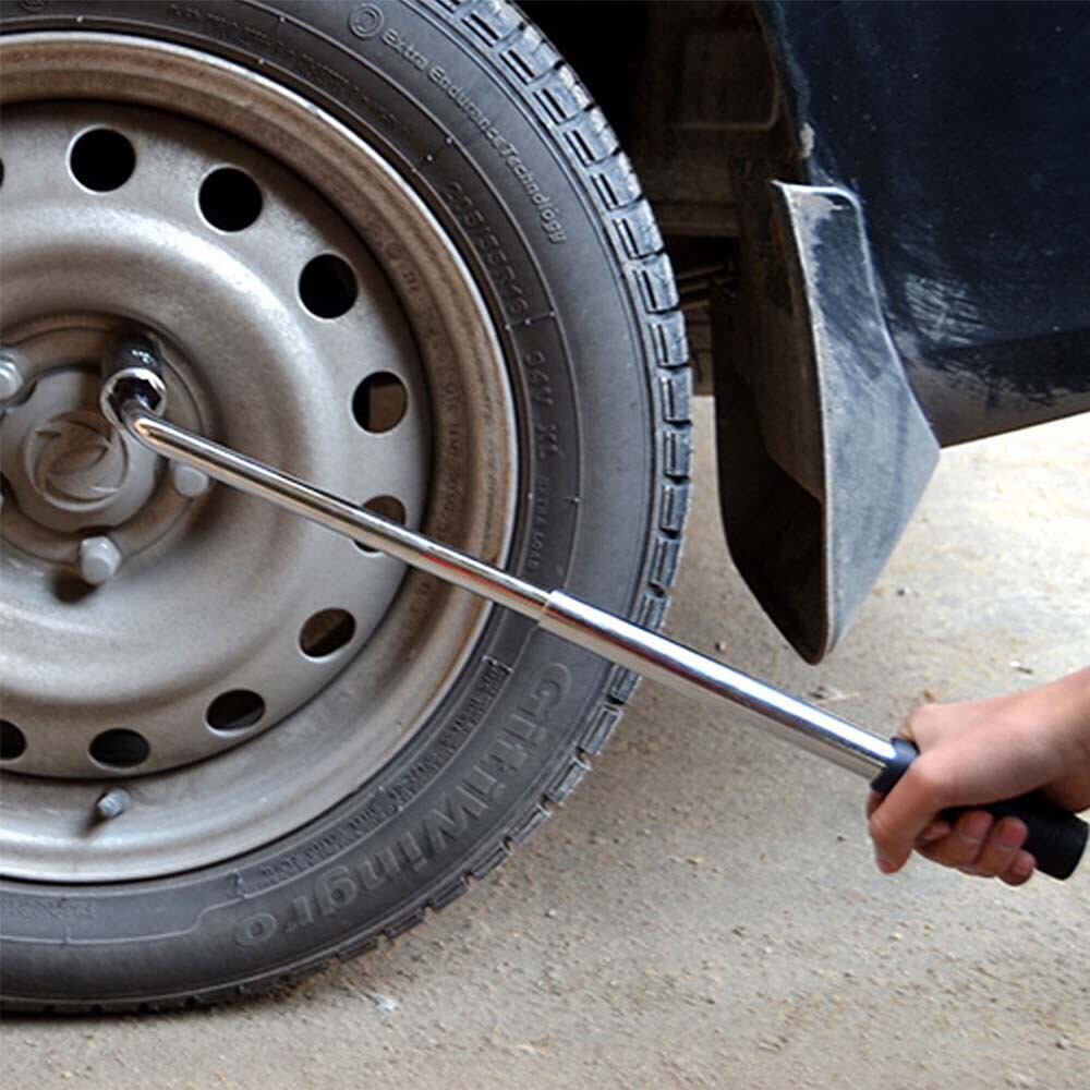 1719 21 23mm Wheel Lug Wrench Standard Sockets Telescoping Extendable Brace Tire