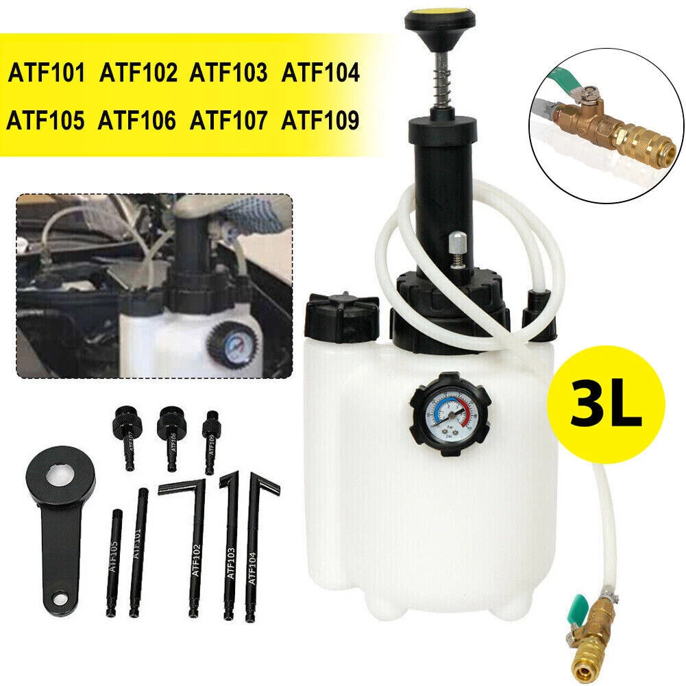 ATF Fluid Exchange Tool Kit, 3L Manual Transmission Pump for Auto Service