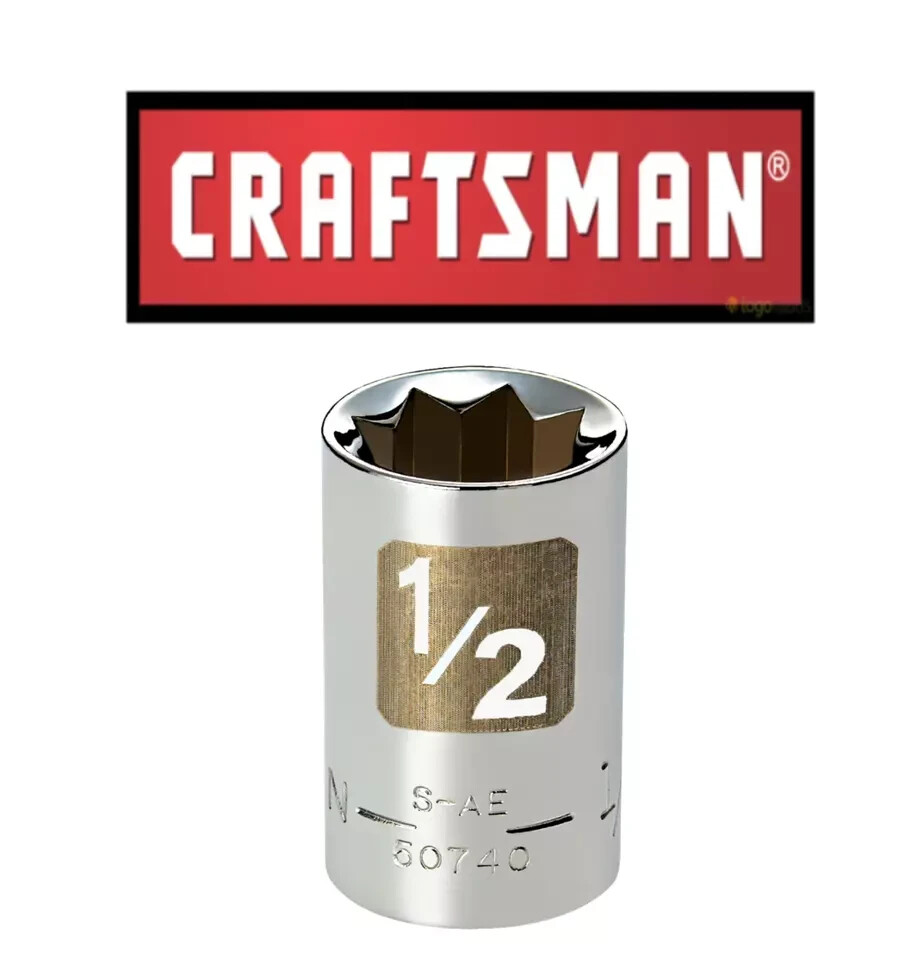 Craftsman Easy Read – 3/8″ or 1/2″ Drive SAE Star 8-Point Socket – STD New