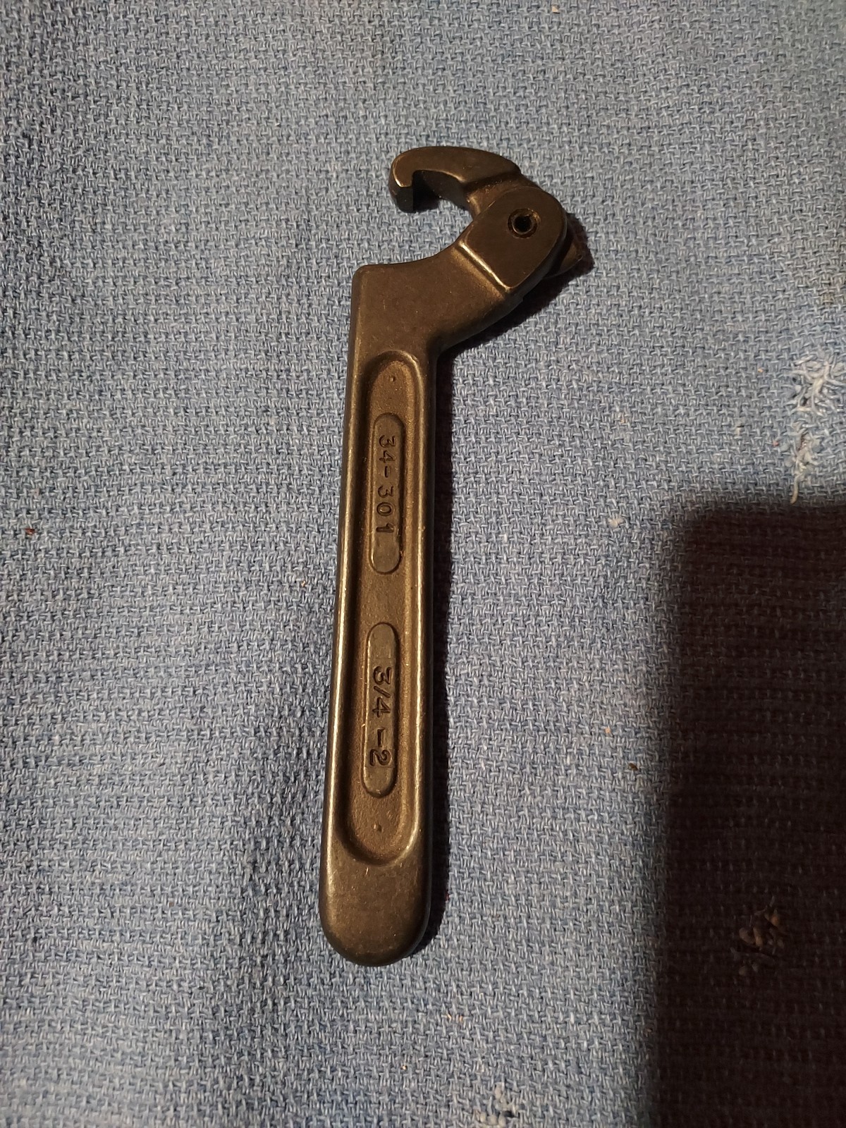 Adjustable Hook Spanner Wrench By Armstrong, New, USA, #34-301, 3/4″-2″