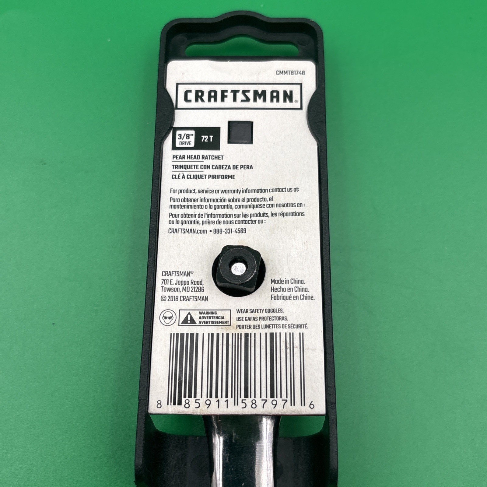 Craftsman 3/8″ Drive Quick Release Reversible Ratchet CMMT81748