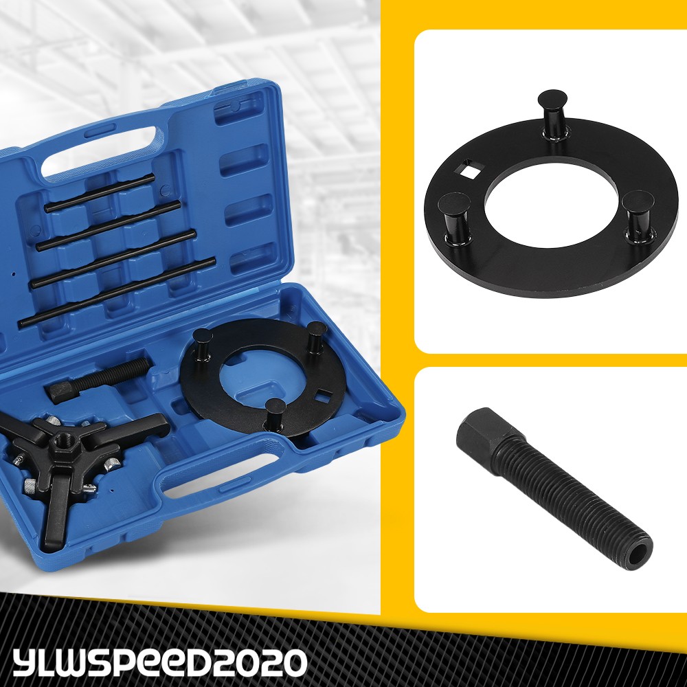 Harmonic Balancer Damper Pulley Puller Repairing Removing Garage Tool Set