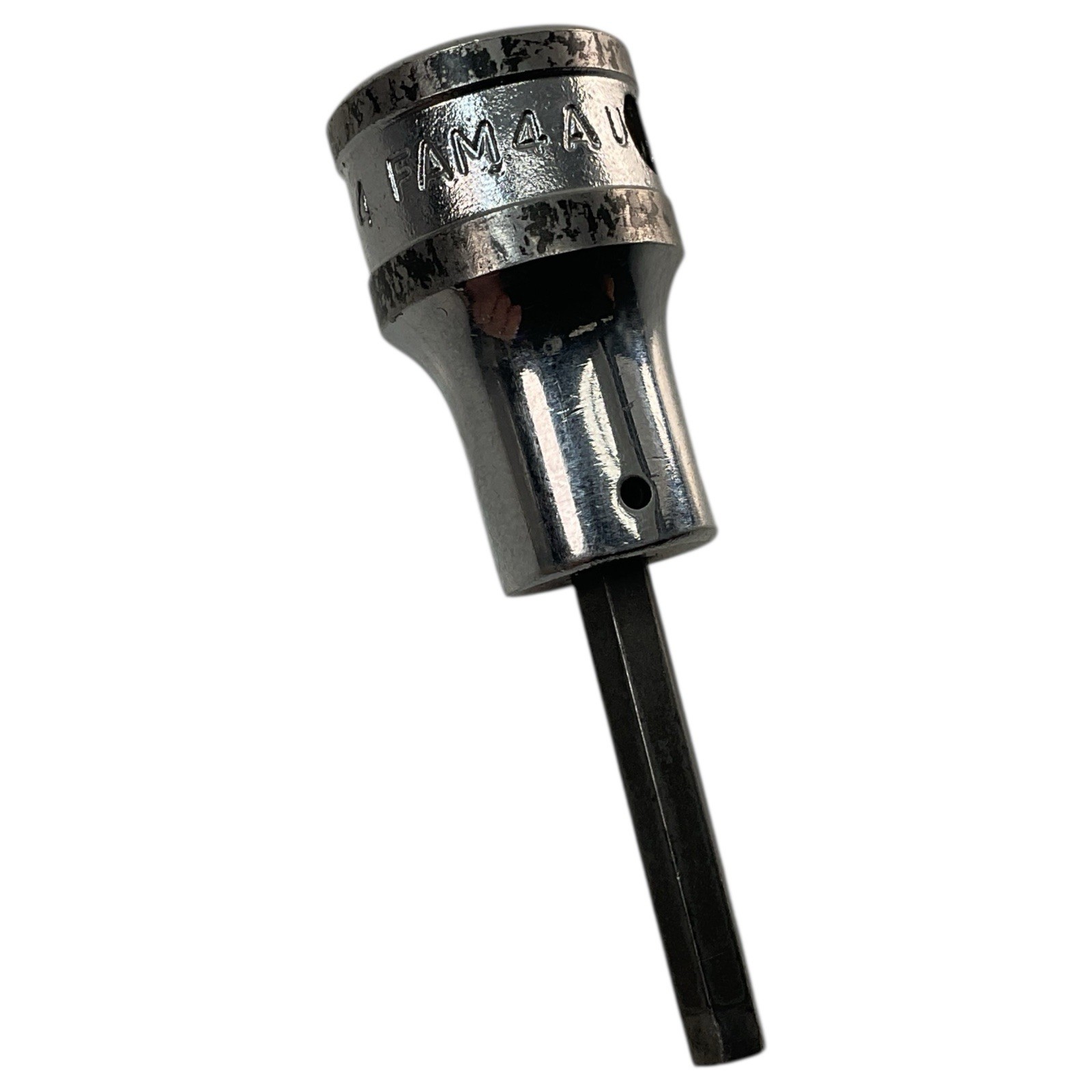 Snap On Hex Bit Chrome Socket FAM4A 3/8″ Drive 4mm Metric As Pictured Fast Ship
